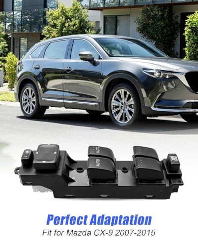 Front Left Power Window Switch Fit for Mazda CX-9 2007-2015, Driver Side