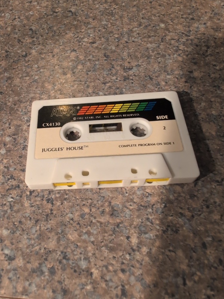Atari 400/800 Computer Software Cassettes 2- Juggles Rainbow And House