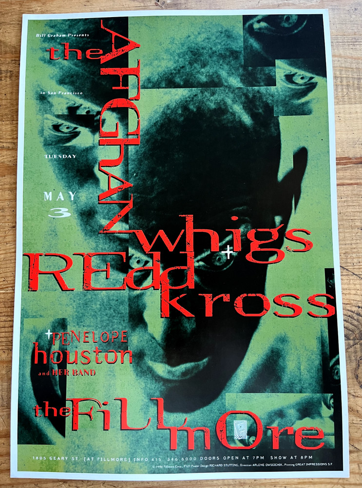 The Afghan Whigs Concert Poster - Fillmore - 1994