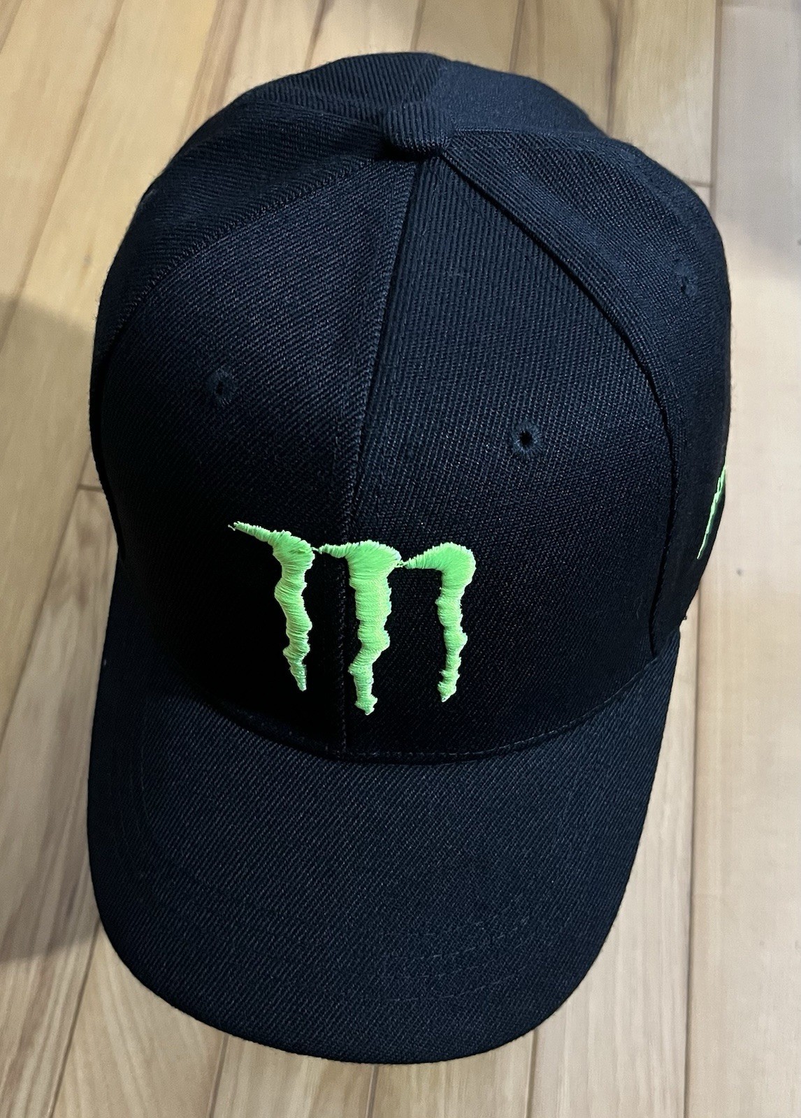 Energy Drink Embroidered Baseball Cap(Monster/Black) Men Women Outdoor Sports.