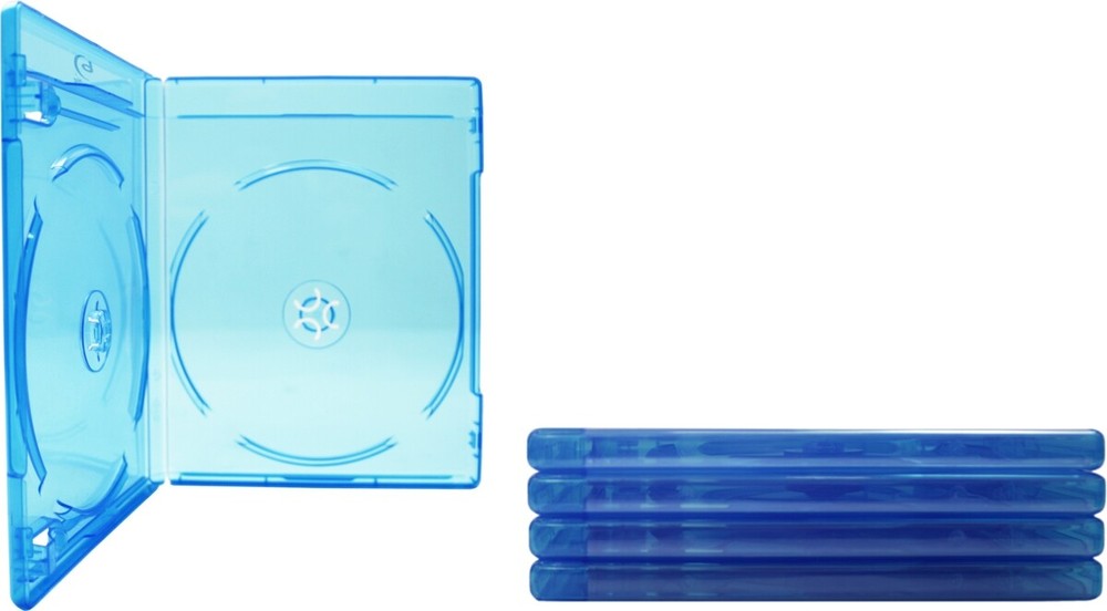 (5) Double Blu-Ray Standard Empty Replacement Boxes Cases 2 Disc 12mm #BR2R12BL