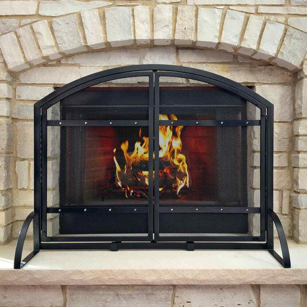 Harper Arched Fireplace Screen with Doors