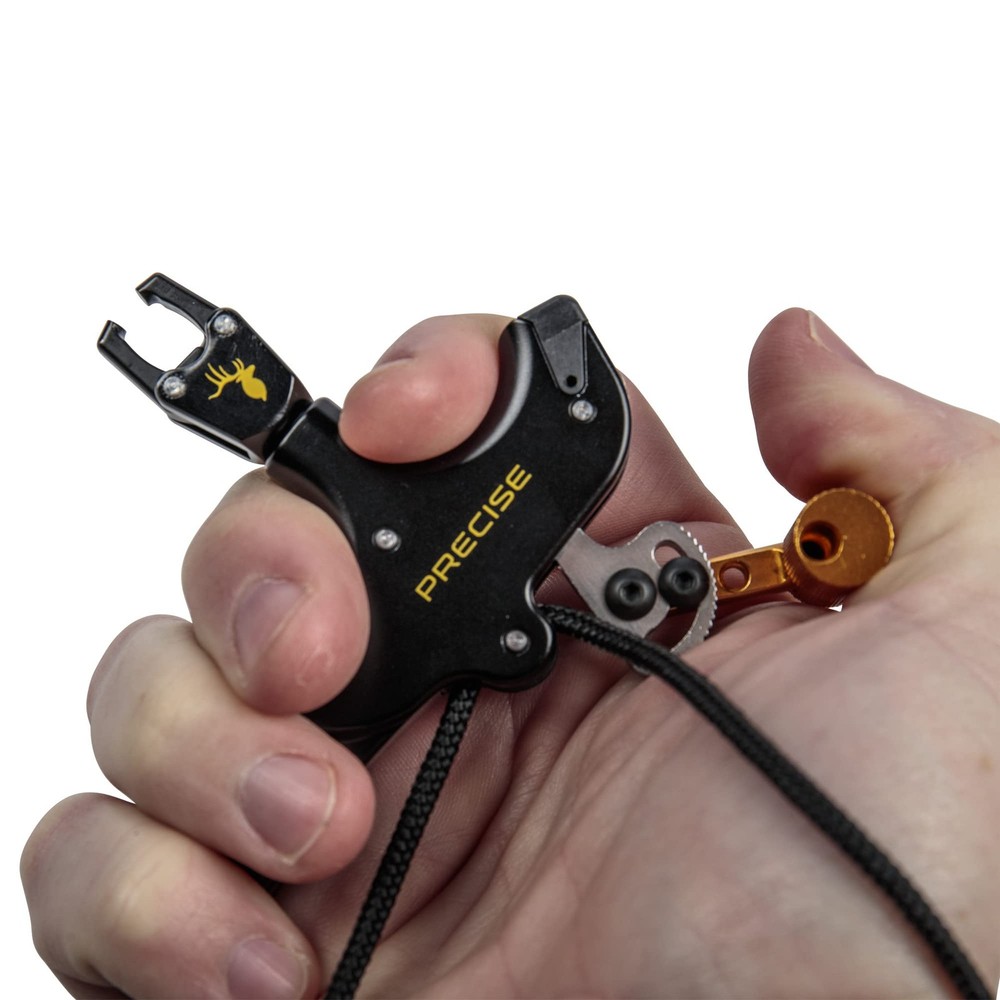 Trophy Ridge Precise Bow Release 4-Finger T Handle Includes Sling Rotating Calip