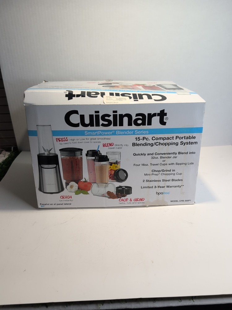 Cuisinart SmartPower 15-Piece Compact Blending + Chopping  Food Processor System