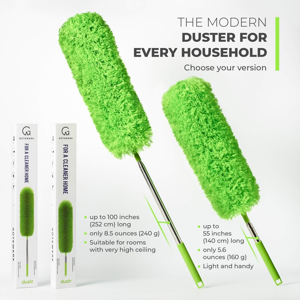 Extendable Microfiber Feather Duster, Feather Dusters for Cleaning, Ceiling F...