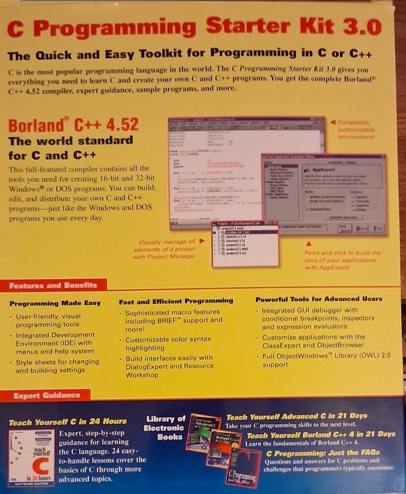C and C++ Programming : Including Borland C++ compiler