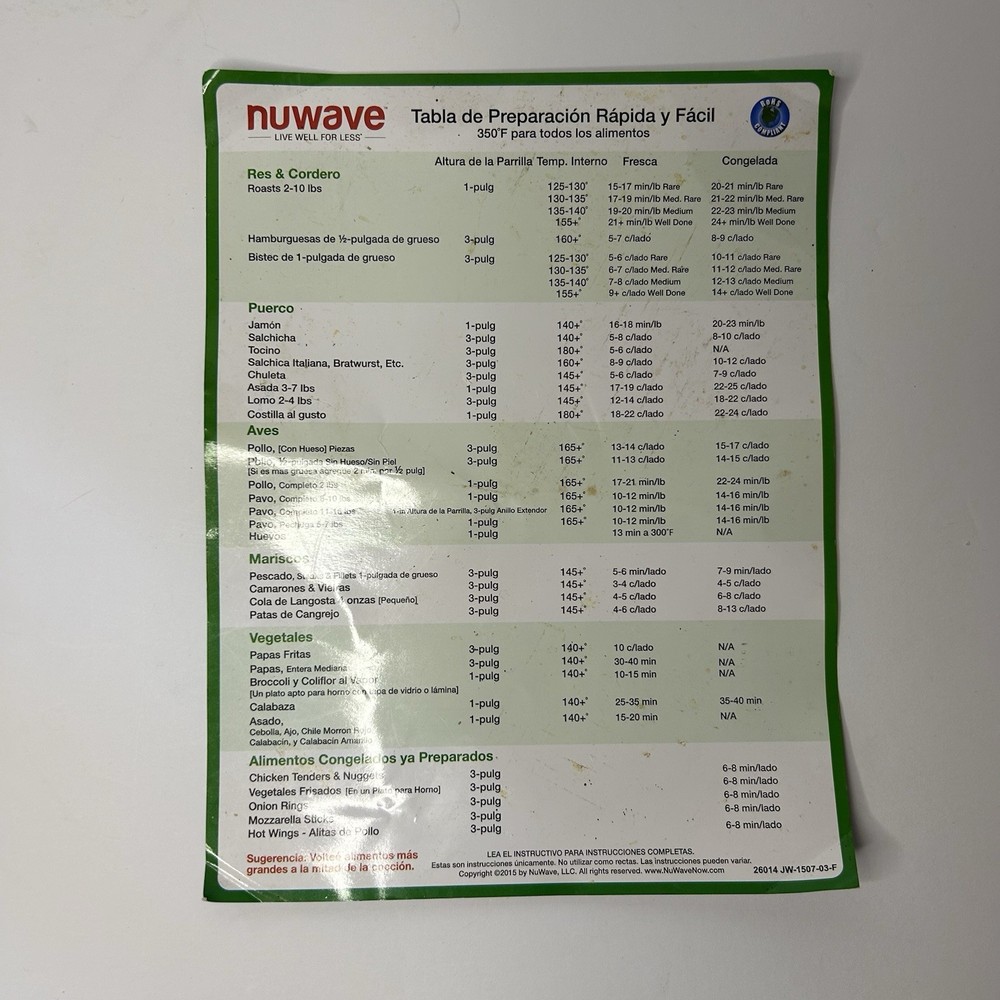 NuWave Pro Plus Oven 20601 /20602 Replacement Bottom Base + Pan + Grill Rack