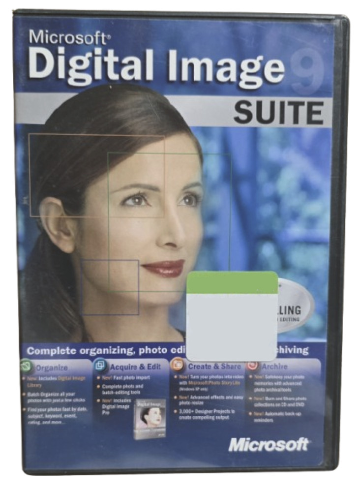 Microsoft Digital Image Suite 9: Windows OS, Excellent, w/ CD Set!