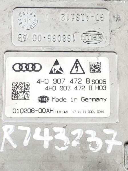 Headlight Ballast Module PN: 4H0907472B OEM 2012 Audi A8