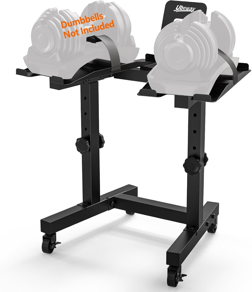 Adjustable Double Dumbbell Rack Stand For SelectTech 552/1090 Dumbbell Holder US