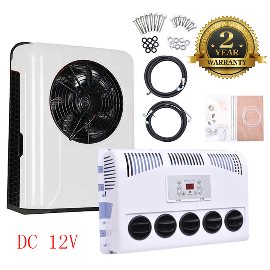12V 12000 BTU Truck Cab Air Conditioner Split AC for Semi Trucks Bus RV Caravan