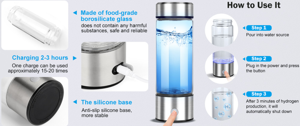 HydroWata™ Hydrogen Water Bottle