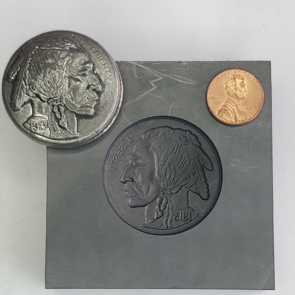 Indian Head 3D Graphite Ingot Mold Gold Silver Copper Melting Casting Refining