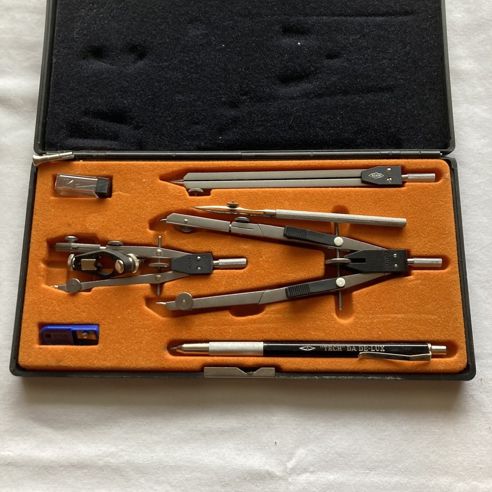 Vintage, Alvin 795 JS, Precision Drawing Instruments Set