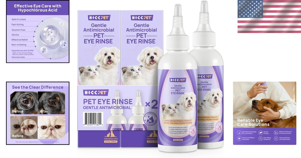 Safe & Easy Dog Eye Care Solution, 10.2 fl oz