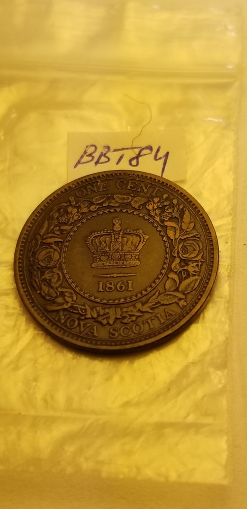 1861 Nova Scotia Large Cent Idbbt2.