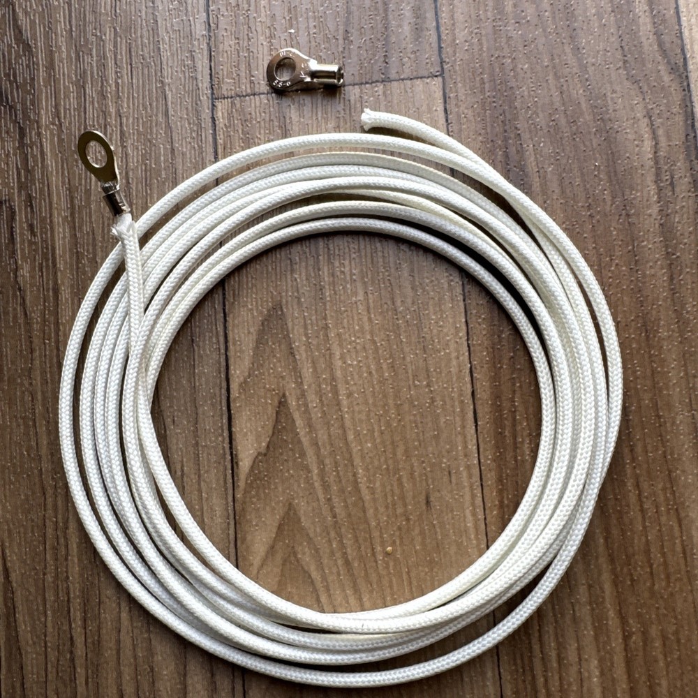 High Temp Wire 12AWG-10FT White
