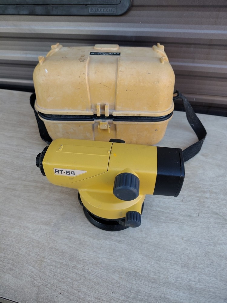 Topcon AT-B4A Automatic Optical Level Surveying Tool In Case