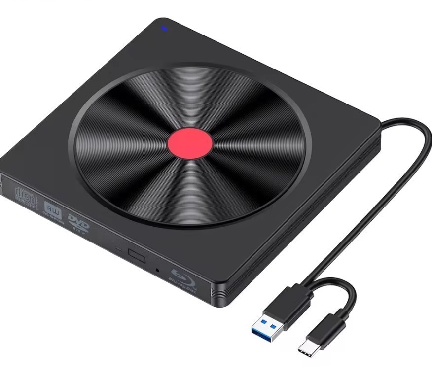 External Blu-ray Drive Portable USB 3.0 & Type-C BD Reader, DVD/CD Burner