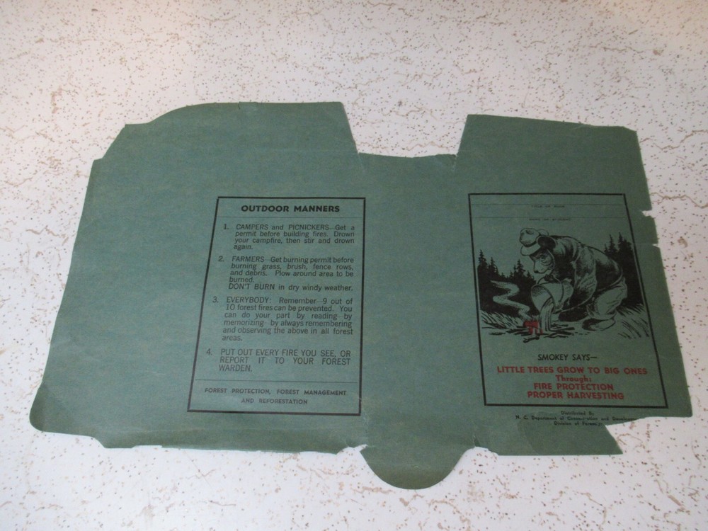 1940s Smokey the Bear bookcover size 3
