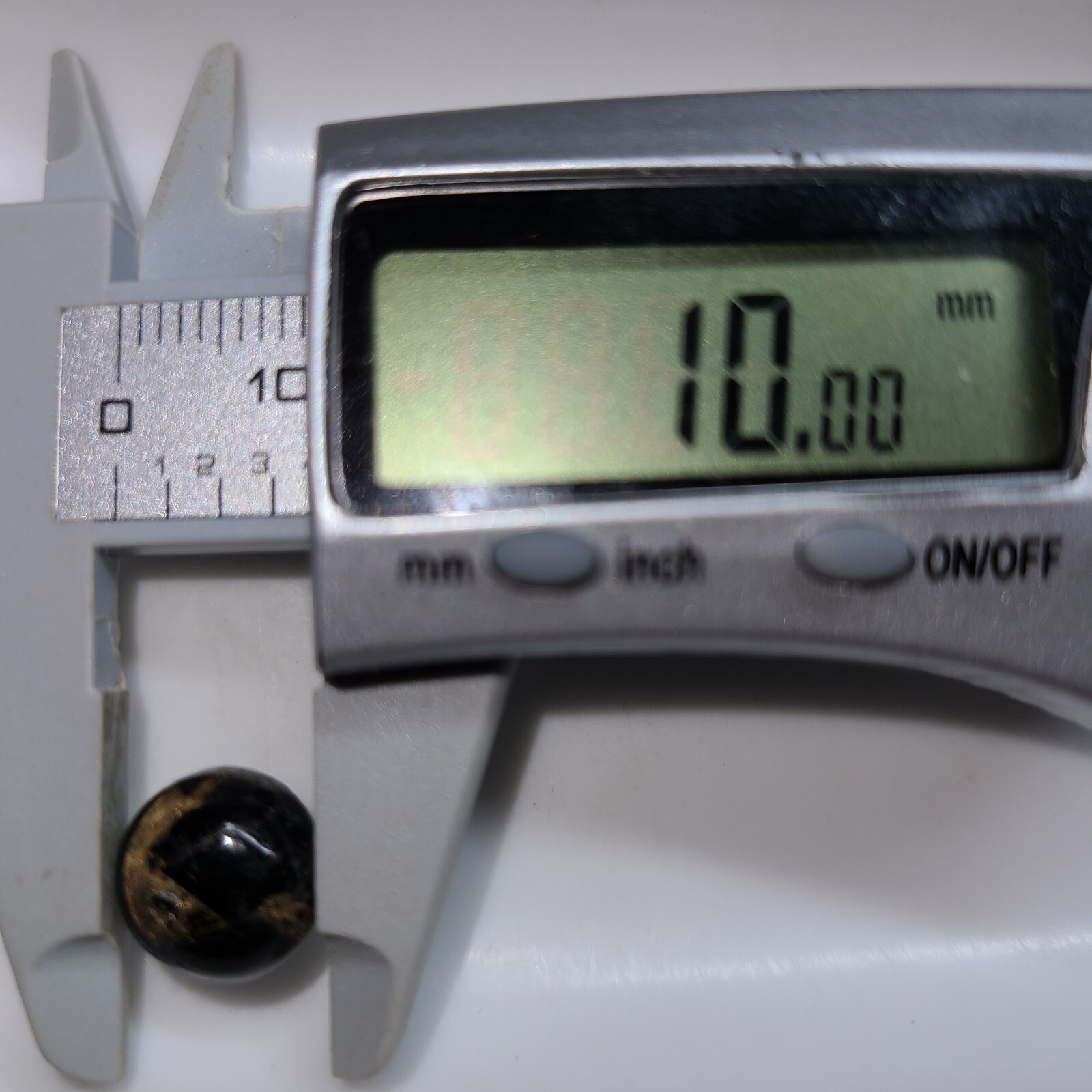 Black Copper Turquoise 10mm Flat Back Round Cabochon Gemstones