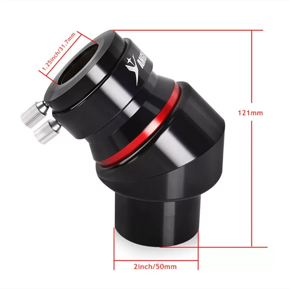 Full Metal 2'' 45° Correct Image Prism Diagonal Fully Multi-Coated for Telescope