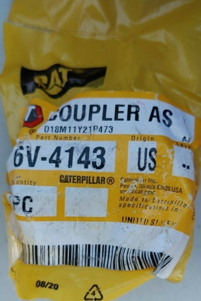 New OEM CATERPILLAR 6V4143 COUPLER ASSEMBLY CAT (R2DW)