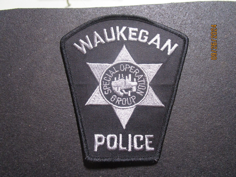 WAUKEGAN SPEICAL OPERATIONS PATCH BLACK