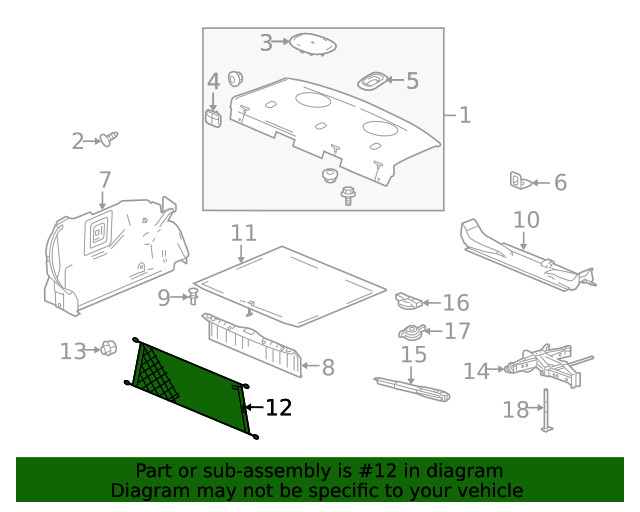 Genuine GM Cargo Net 15899372