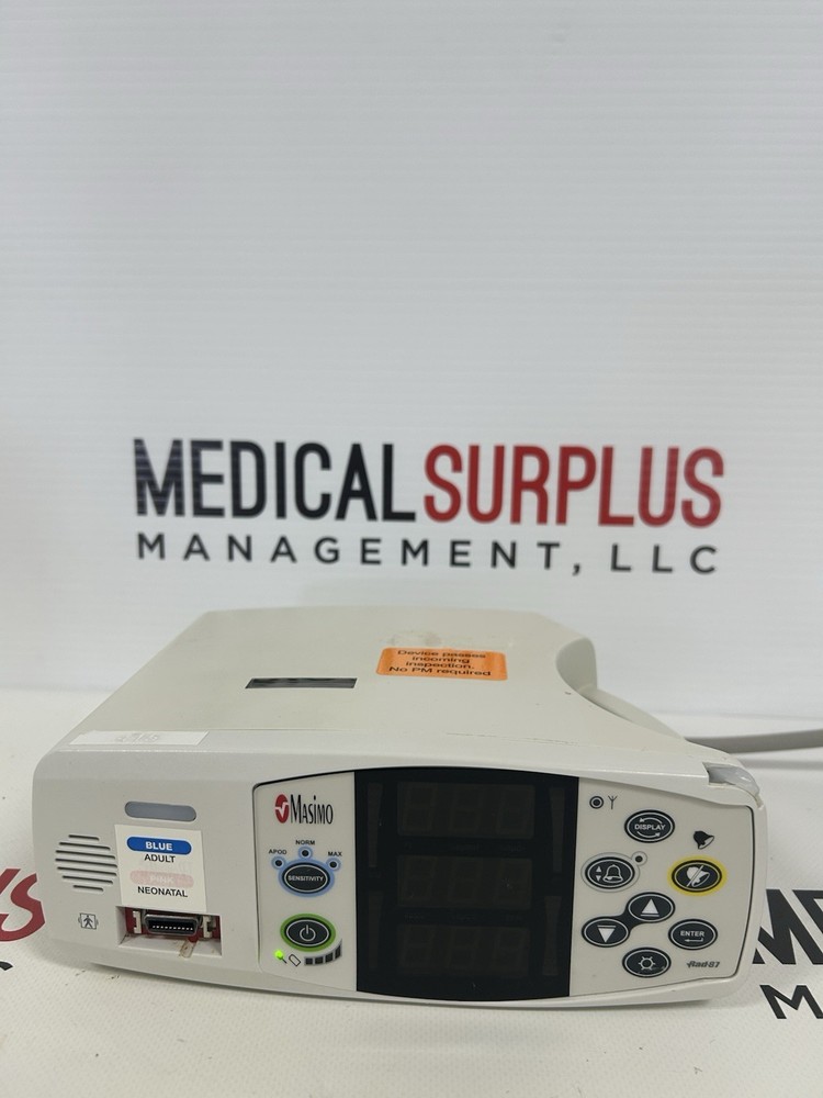 Masimo Set Rainbow RAD-87A Radical Pulse Oximeter