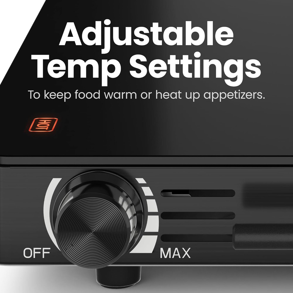 Electric Warming Tray with Adjustable Temperature Control, Perfect for Buffets,