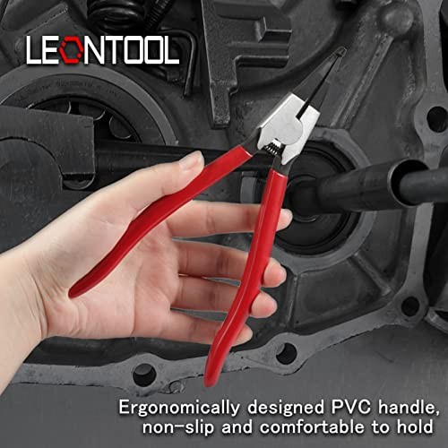 11-Inch Lock Ring Pliers - Flat Snap Ring Pliers with Angle Tip and Reverse 11"