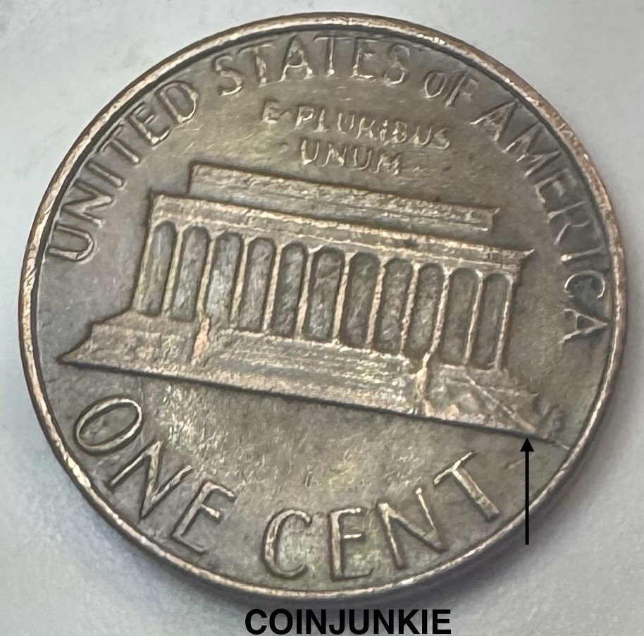 1982 Lincoln Cent-DIE CRACK ON REVERSE! ERROR!