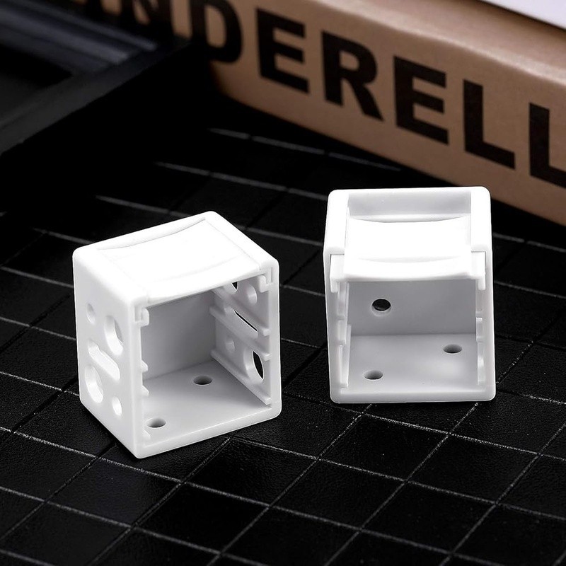 White Blind Brackets 6 Pack Plastic Mounting Hardware Easy Install