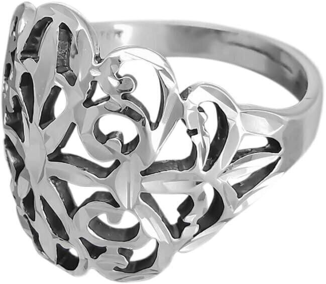 Diamond Cut Large Damask Ring