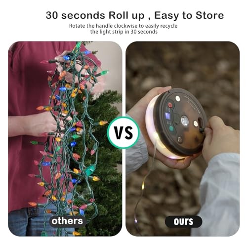 Camping String Lights with Remote Control, 4 in Outdoor 1 Remote control