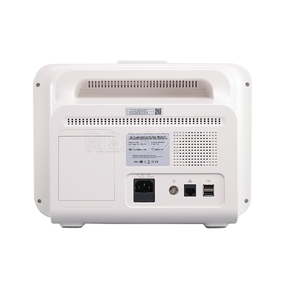 12-Inch Patient Vital Signs Monitor Multi-Parameter ECG/NIBP/TEMP/RESP/SPO2/PR