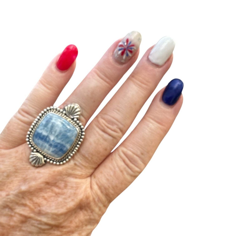 Scheelite Solid 925 Sterling Silver Ring 6