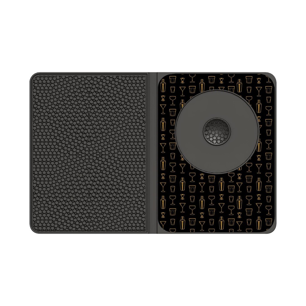Multi-Use Cocktail bar Mat, Black