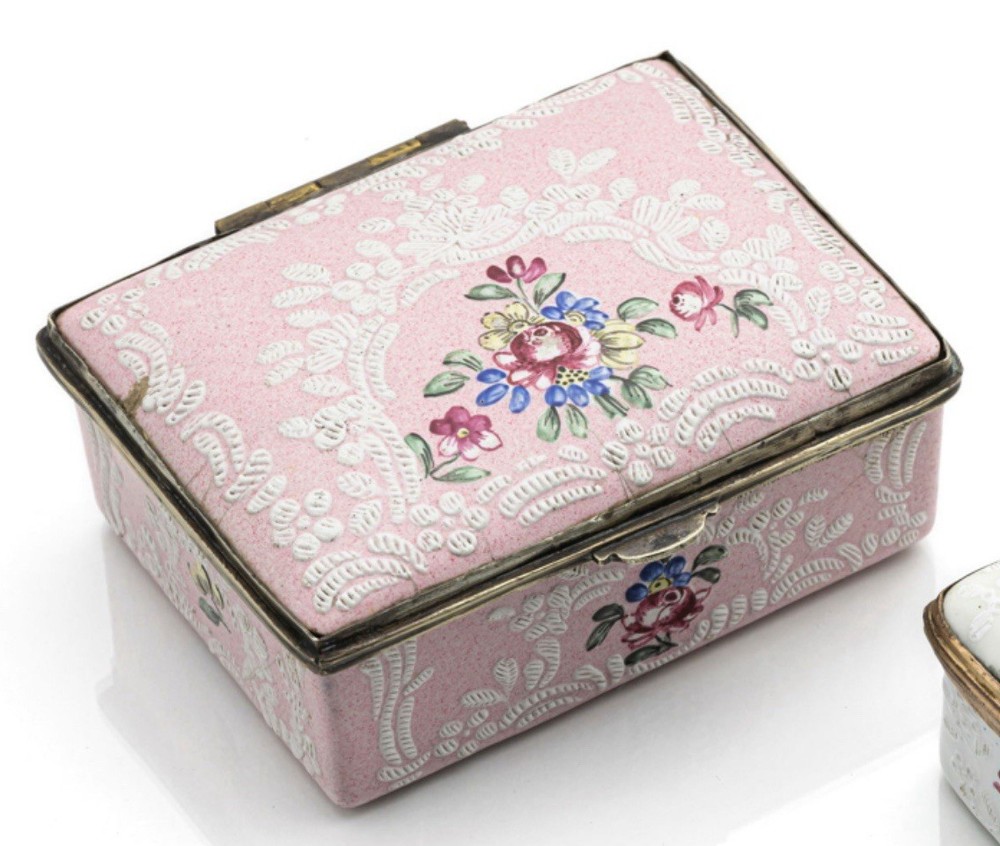 18th Century Copper Enameled Snuff Box