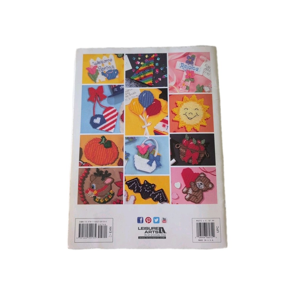 MAGNETS THRU THE YEAR Holidays Needlework PLASTIC CANVAS PATTERN 2013 Leisureart
