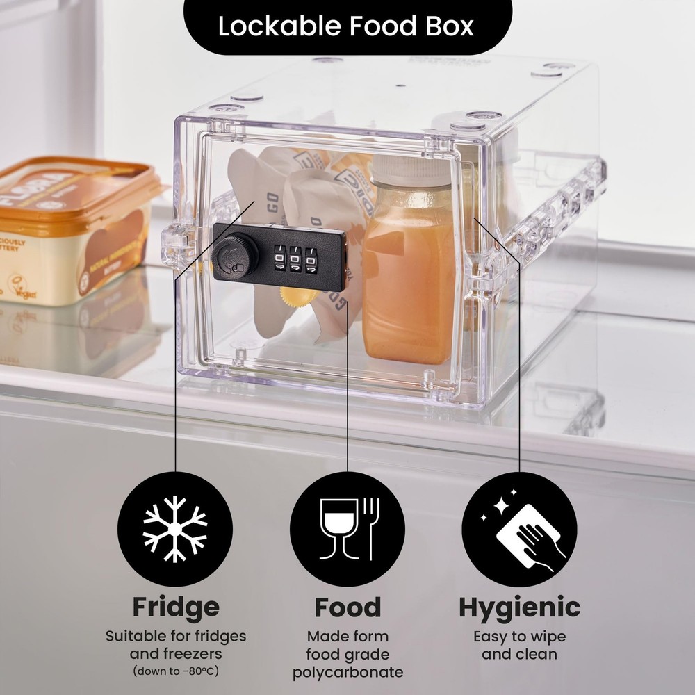 Lockabox Mini Small Lock Box w/ Combination Lock (Half Letter Sized)