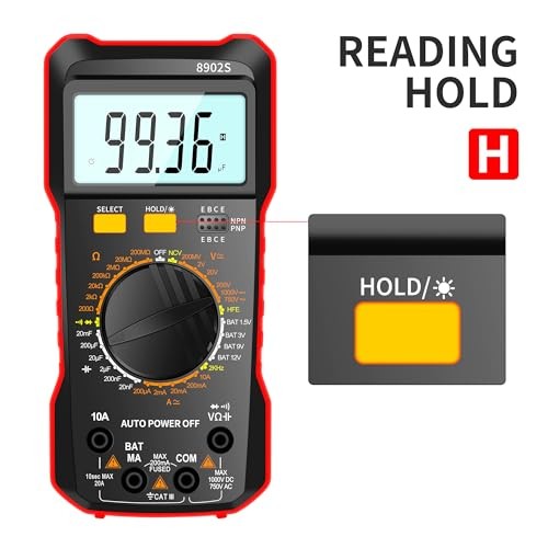 Digital Multimeter Multi Tester 2000 Counts Manual-ranging Measurable DCV ACV