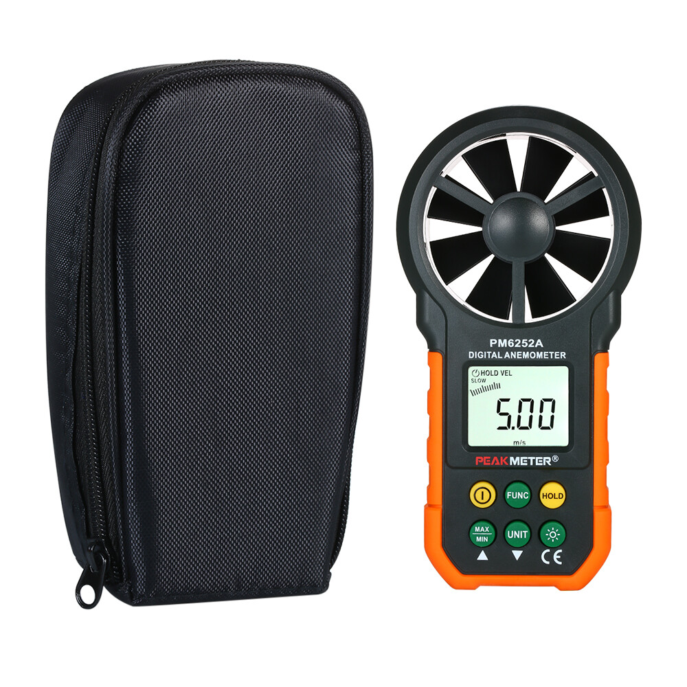 PEAKMETER Handheld Anemometer Portable Wind Speed Meter CFM Meter Wind O4B8
