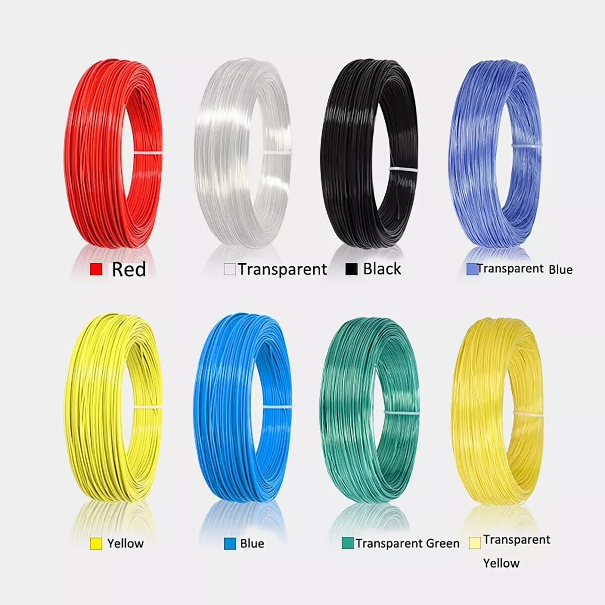 Single Core Wire PTFE FEP Silver Plated Copper Cable 30AWG / 28AWG / 26AWG~20AWG