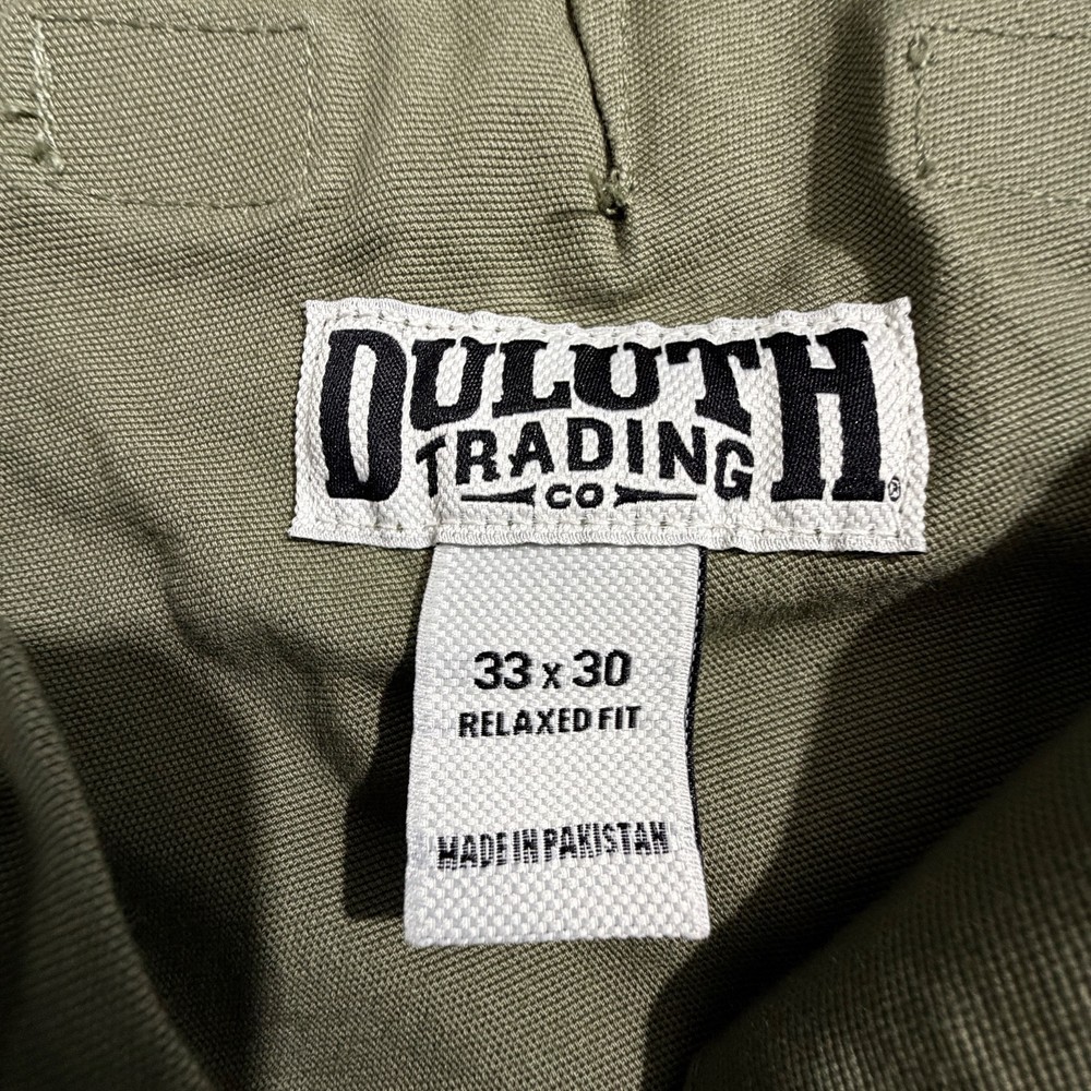 Duluth Trading DuluthFlex Fire Hose Cargo Pants Green 33x30 Relaxed Work