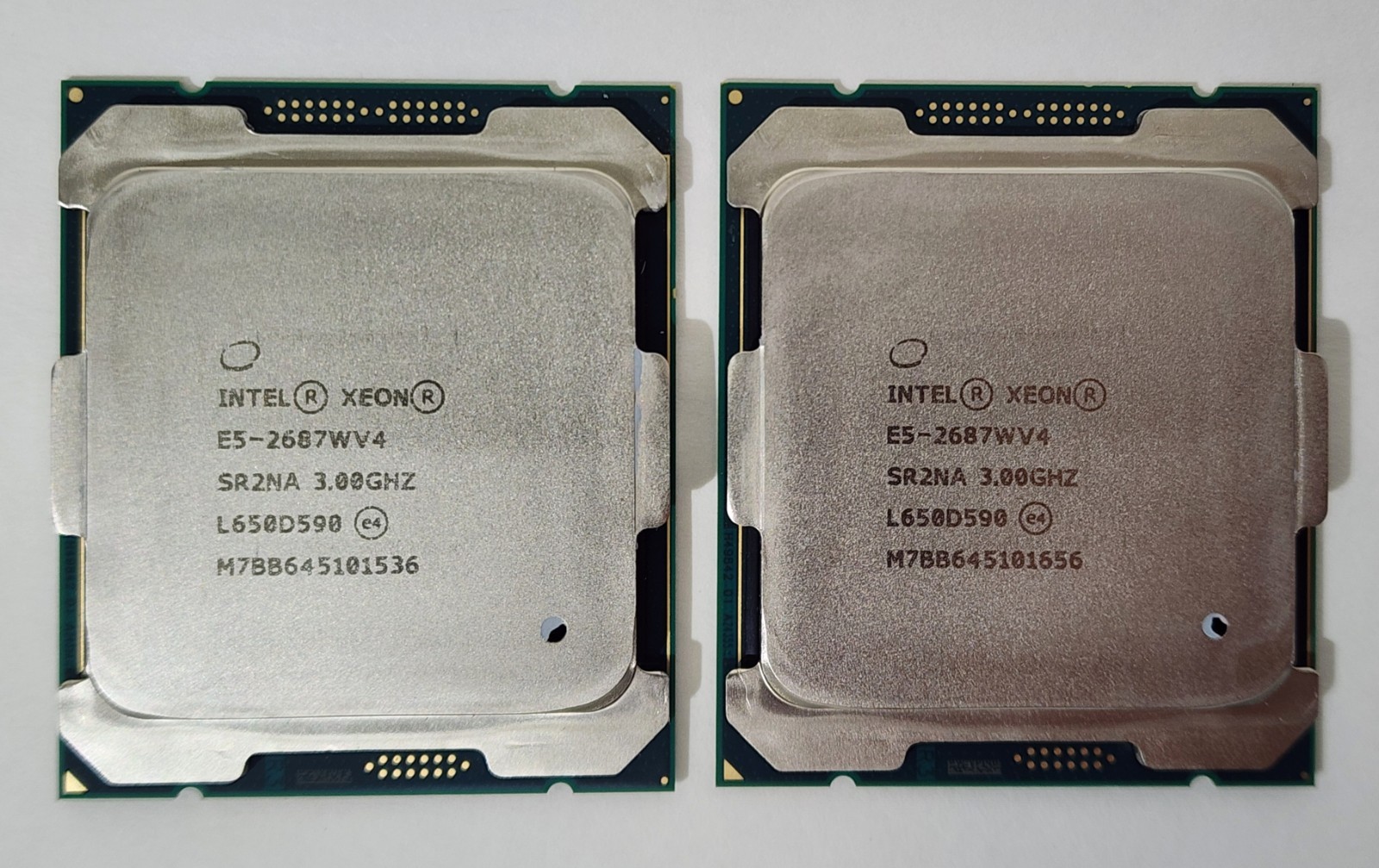 Matched Pair Intel Xeon E5-2687W V4 SR2NA 3.0GHZ LGA2011-3 Server CPU Processor