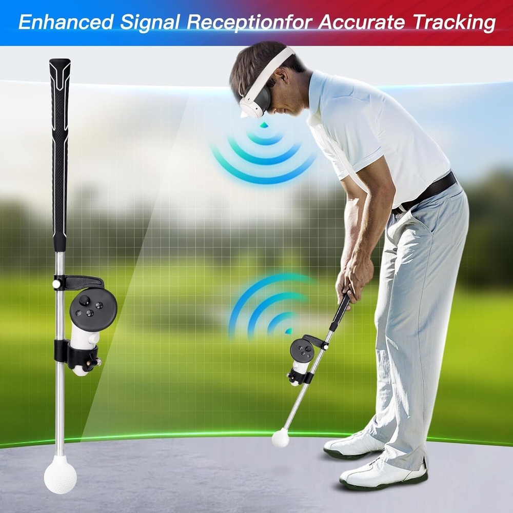 VR Weighted Golf Club Compatiable for Meta Quest 3 Controller Attachment for