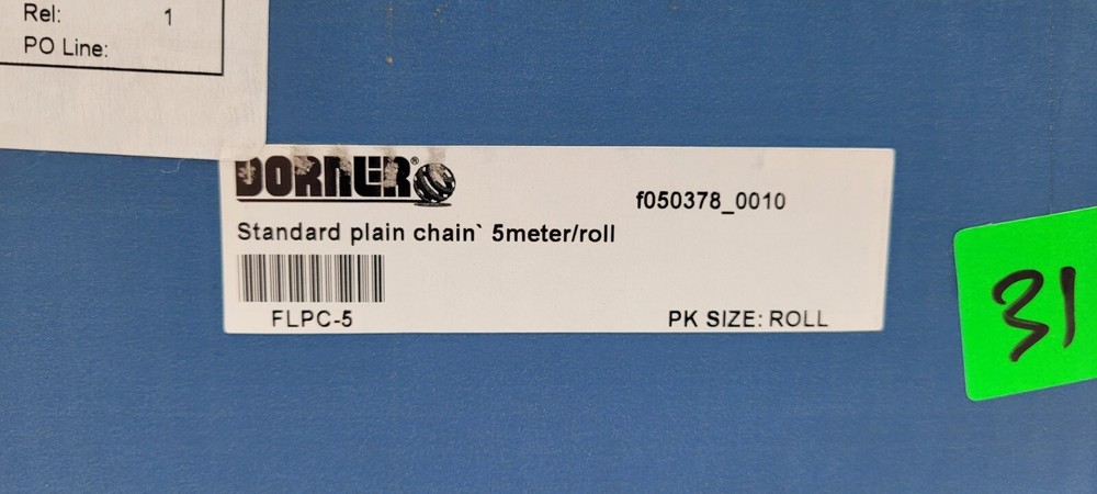 Dorner FLPC-5 5 Meter Standard Plain Chain