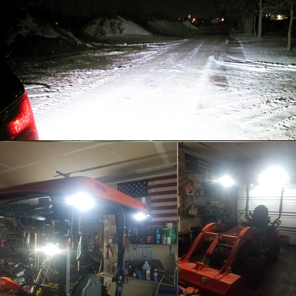 Fit Yamaha Grizzly 700 07-15 & 550 09-14 24W LED Light Pods Headlight Mount Kit